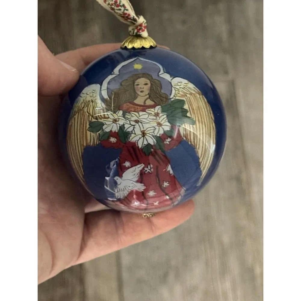 Pier 1 Li Bien Christmas Angel Ornament Glass 2013 Boxed